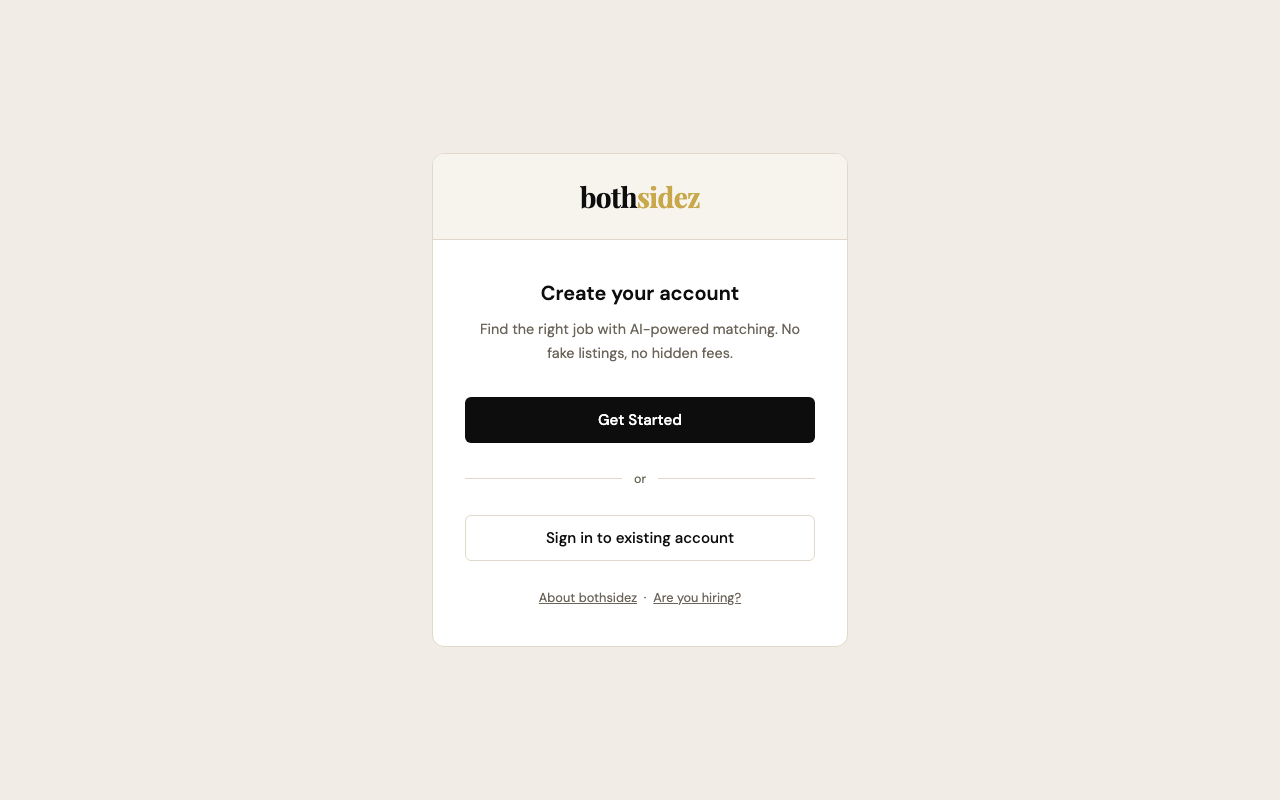Company registration screen